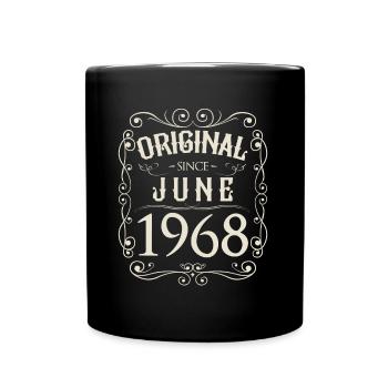 Vintage - Original depuis l'anniversaire de juin 1968 - Mug uni - noir - Devant