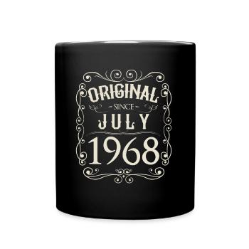 Vintage - Original depuis juillet 1968 Anniversaire - Mug uni - noir - Devant