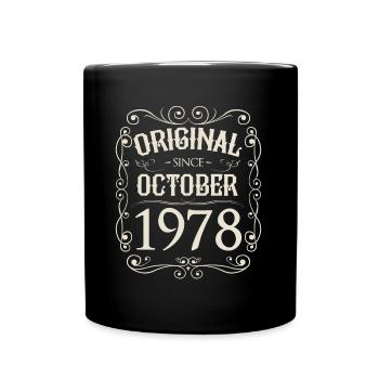 Millésime - Original depuis octobre 1978 Anniversaire - Mug uni - noir - Devant