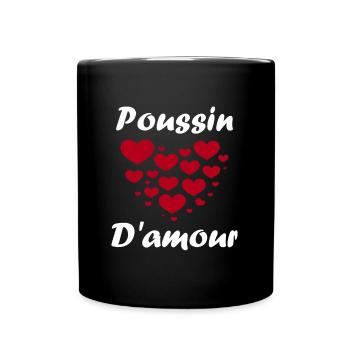 Poussin - Mug uni - noir - Devant