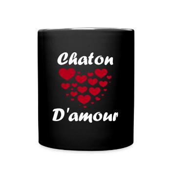 Chaton - Mug uni - noir - Devant