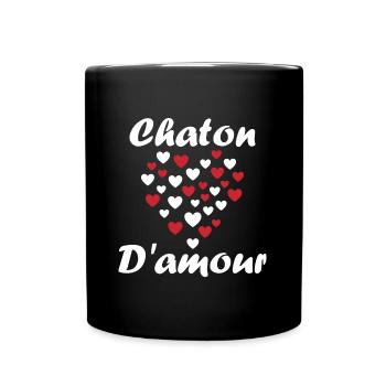 Chaton - Mug uni - noir - Devant