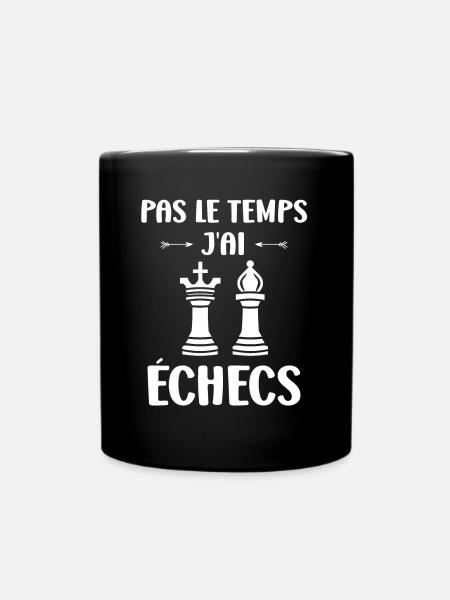 Humour échecs - Mug uni - noir