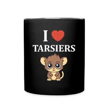 Humour tarsier - Mug uni - noir - Devant