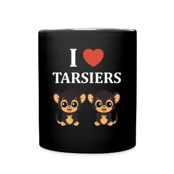 Humour tarsier - Mug uni - noir - Devant