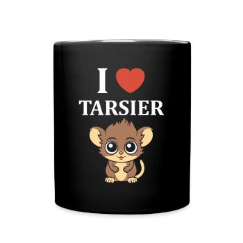 Humour tarsier - Mug uni - noir - Devant