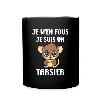 Humour tarsier - Mug uni - noir - Devant