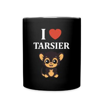 Humour tarsier - Mug uni - noir - Devant