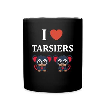 Humour tarsier - Mug uni - noir - Devant