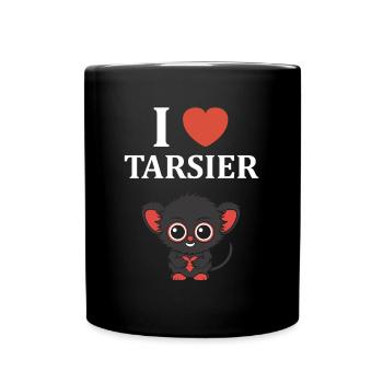 Humour tarsier - Mug uni - noir - Devant