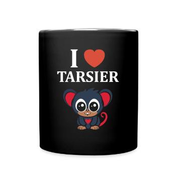 Humour tarsier - Mug uni - noir - Devant