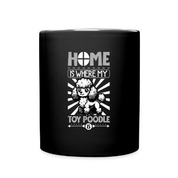 Home - Toy Poodle - Full Colour Mug - black - Front