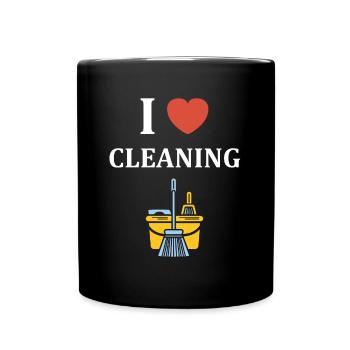 Humou ménage - Mug uni - noir - Devant