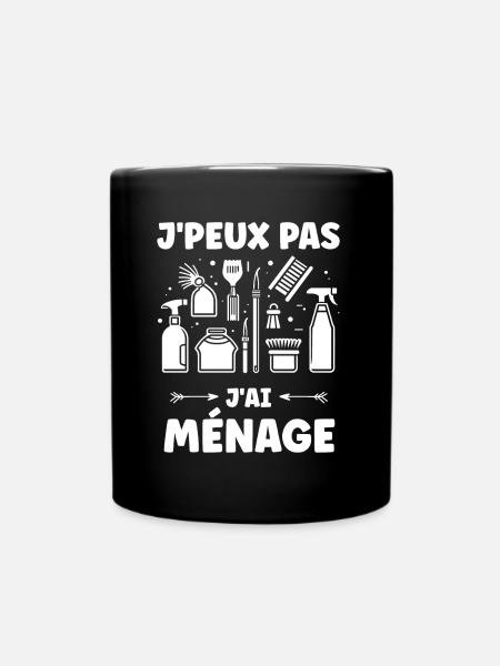 Humou ménage - Mug uni - noir
