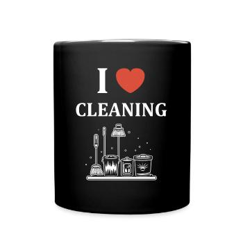 Humou ménage - Mug uni - noir - Devant
