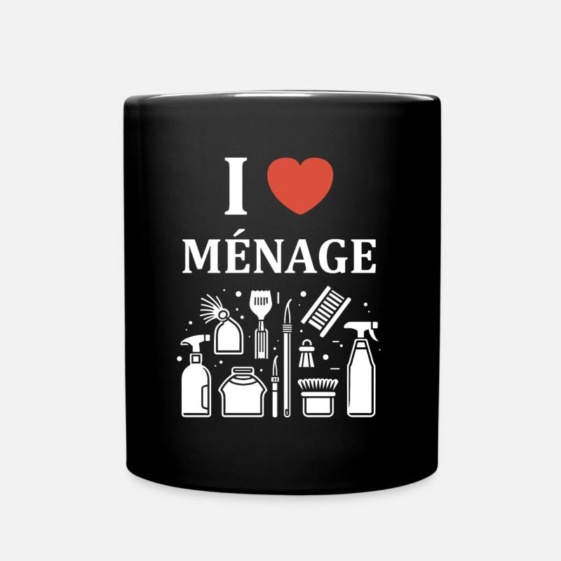 Humou ménage - Mug uni - noir