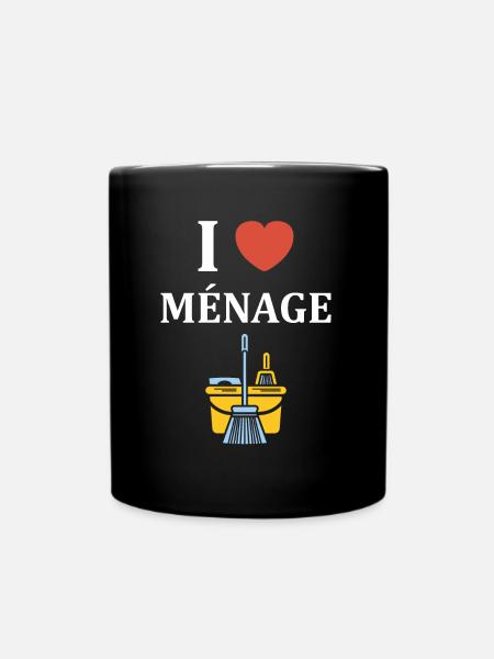 Humour faire le ménage - Mug uni - noir