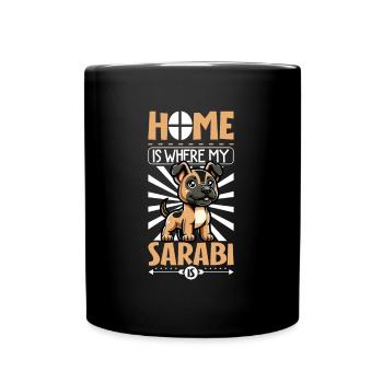 Home - Persian Shepherd Dog Qhadrejooni - Full Colour Mug - black - Front