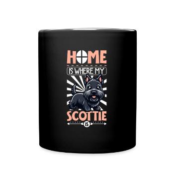Accueil - Scottish Terrier - Mug uni - noir - Devant