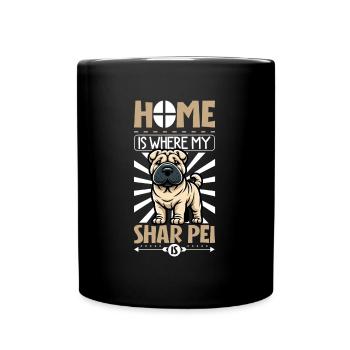 Accueil - Shar-Pei - Mug uni - noir - Devant
