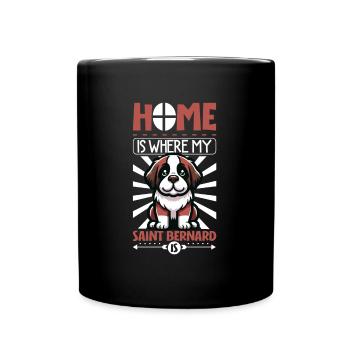 Home - St. Bernard - Full Colour Mug - black - Front