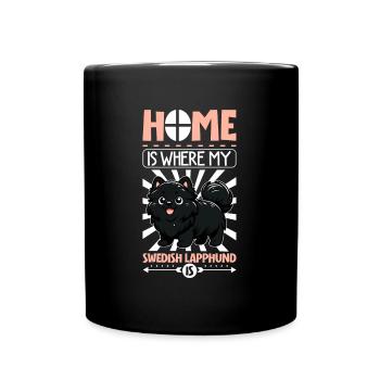 Accueil - Laponie suédoise - Mug uni - noir - Devant