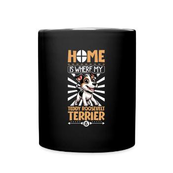 Zuhause - Teddy Roosevelt Terrier - Tasse einfarbig - Schwarz - Vorne