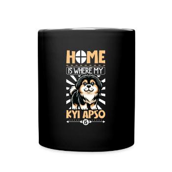 Accueil - Kyi Apso tibétain - Mug uni - noir - Devant