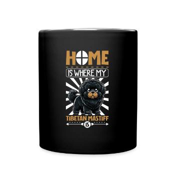 Accueil - Dogue du Tibet - Mug uni - noir - Devant