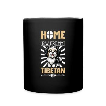 Home - Tibetan Terrier - Full Colour Mug - black - Front