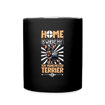 Home - Manchester Terrier - Full Colour Mug - black - Front
