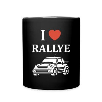 Humour pilote de rallye - Mug uni - noir - Devant