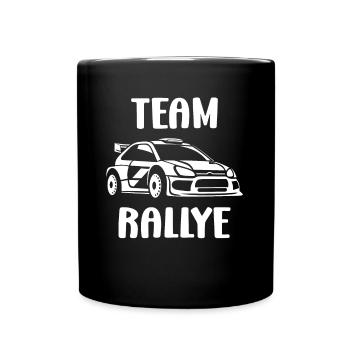 Humour pilote de rallye - Mug uni - noir - Devant