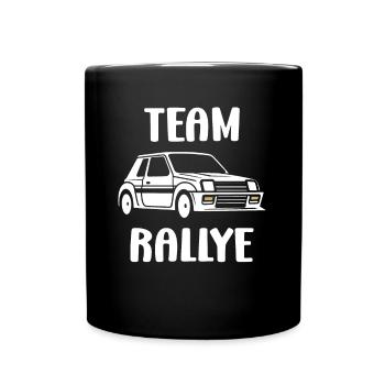 Humour pilote de rallye - Mug uni - noir - Devant