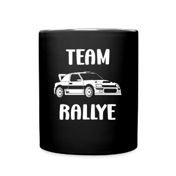 Humour pilote de rallye - Mug uni - noir - Devant