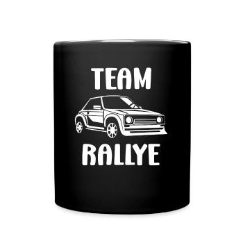 Humour pilote de rallye - Mug uni - noir - Devant