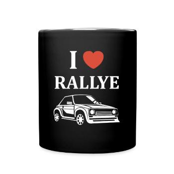 Humour pilote de rallye - Mug uni - noir - Devant