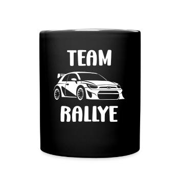 Humour pilote de rallye - Mug uni - noir - Devant