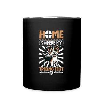 Zuhause - Mountain Feist - Tasse einfarbig - Schwarz - Vorne