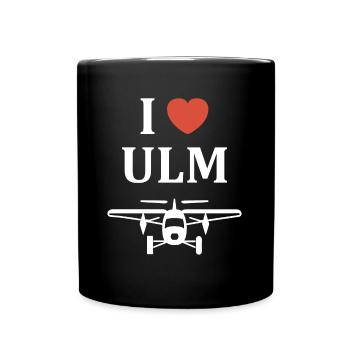 I love ulm - Mug uni - noir - Devant