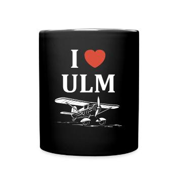I love ulm - Mug uni - noir - Devant