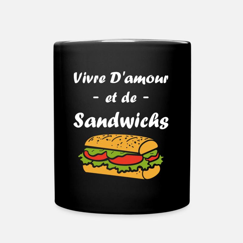 Humour sandwich - Mug uni - noir