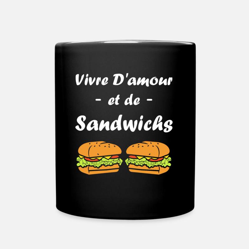 Humour sandwich - Mug uni - noir