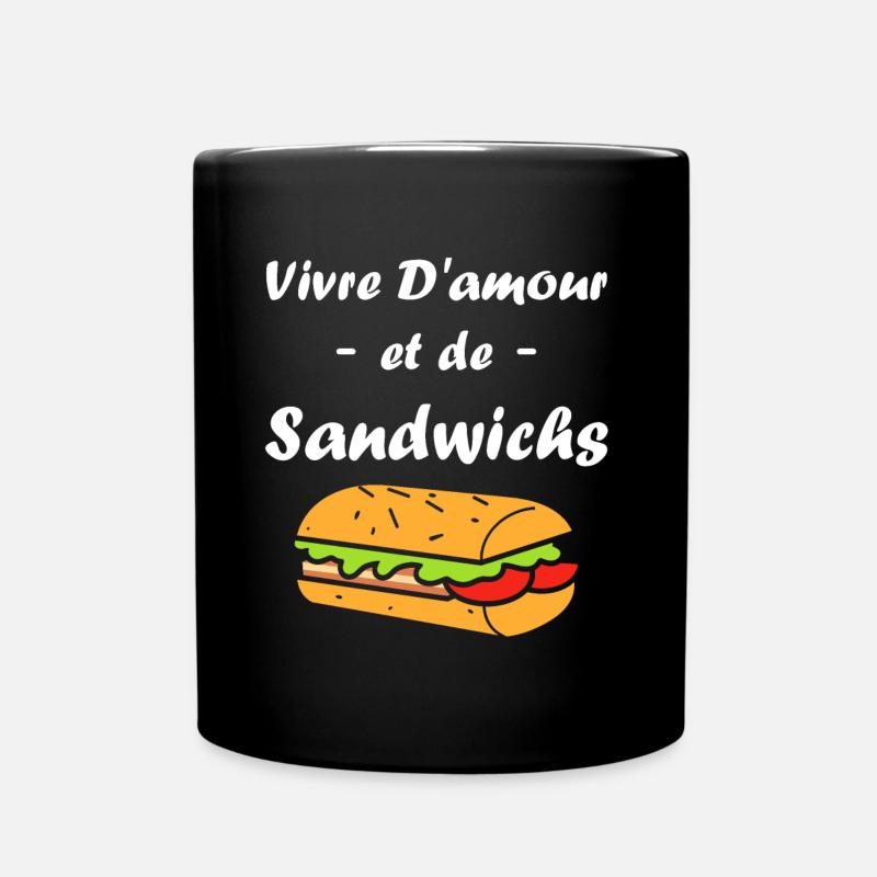 Humour sandwich - Mug uni - noir