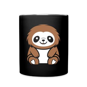 Animal humour paresseux - Mug uni - noir - Devant