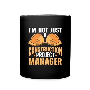 Construction Project Manager - Full Colour Mug - black - Front