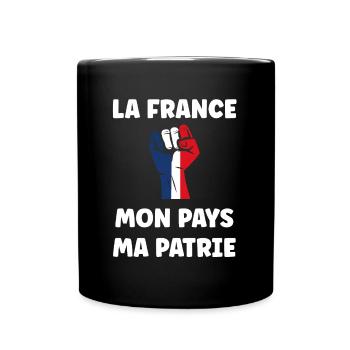 Patriot France My Country My Fatherland - Full Colour Mug - black - Front