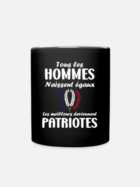 Homme patriotes - Mug uni - noir