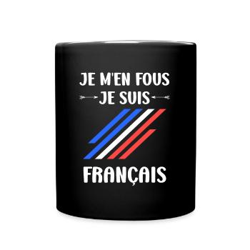 Je suis français - Mug uni - noir - Devant