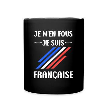 Je suis français - Mug uni - noir - Devant